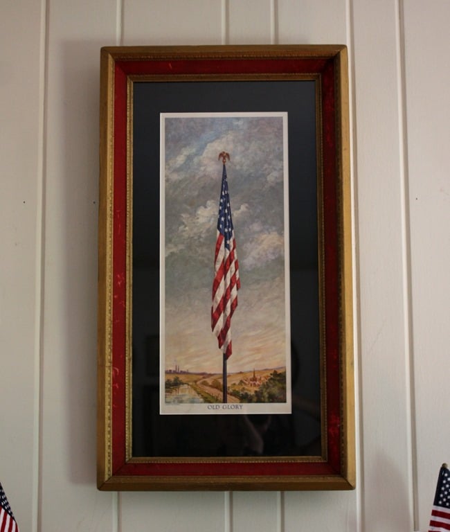 Vintage "Old Glory" American Flag Print - virginiasweetpea.com