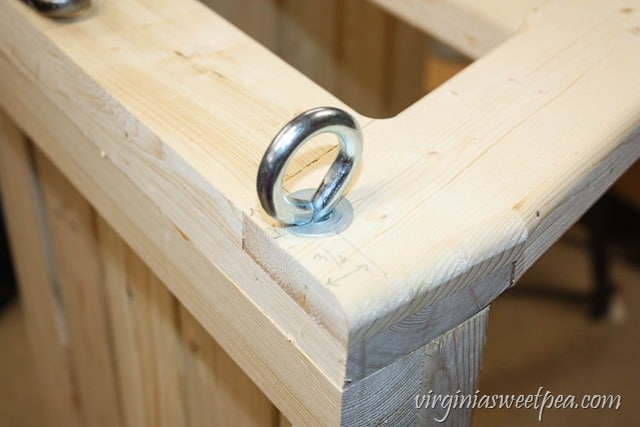 How to Make a DIY 2x4 Porch Swing - Get the step-by-step directions at virginiasweetpea.com