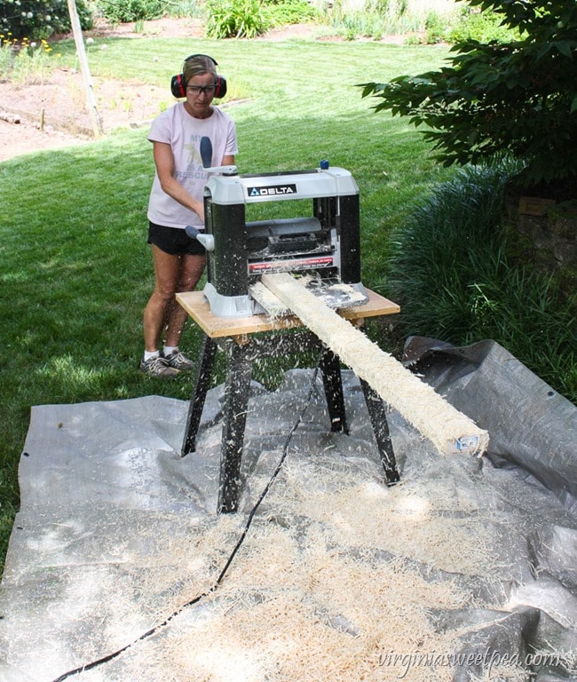 How to Make a DIY 2x4 Porch Swing - Get the step-by-step directions at virginiasweetpea.com