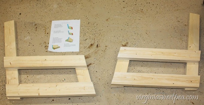 How to Make a DIY 2x4 Porch Swing - Get the step-by-step directions at virginiasweetpea.com