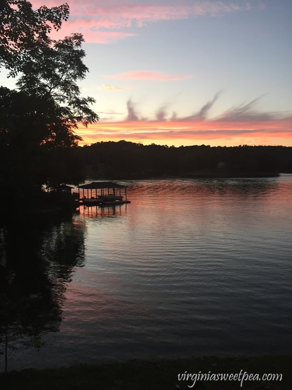 Sunset at Smith Mountain Lake
