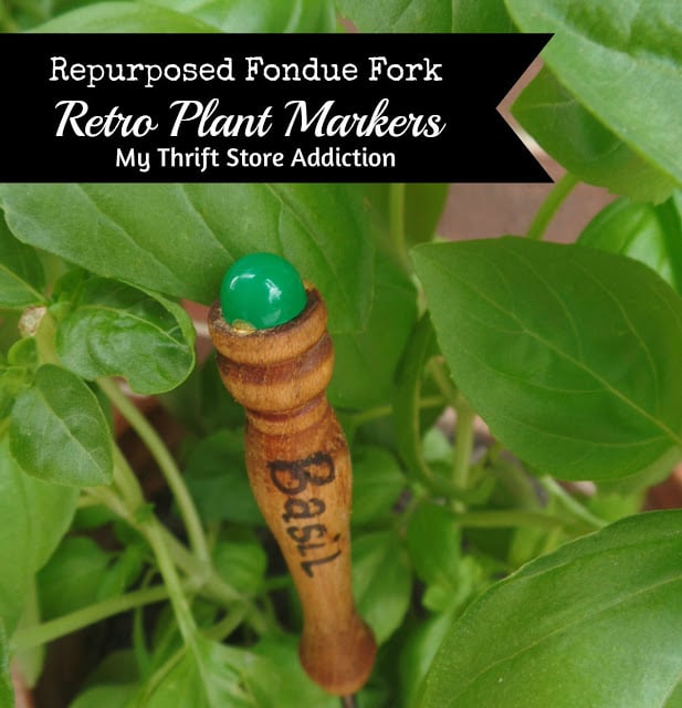 Fondue Forks Upcycled to Plant Markers