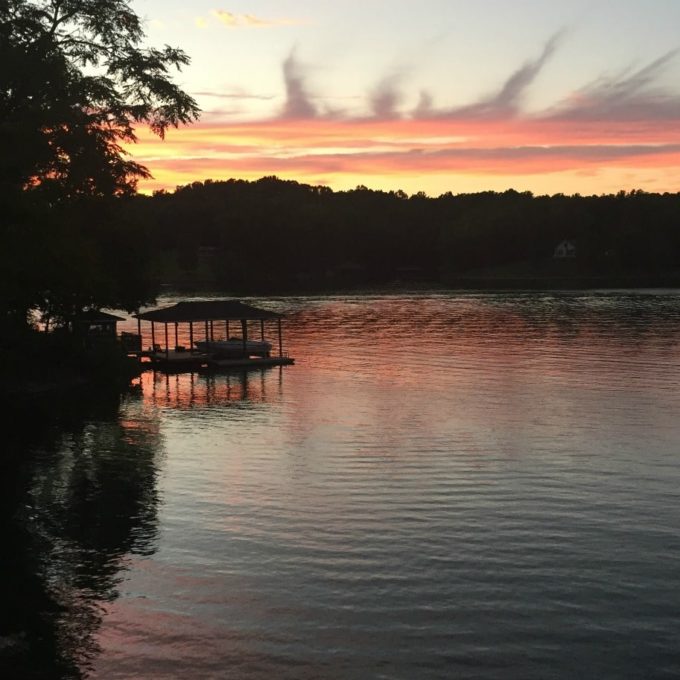 Sunset at Smith Mountain Lake