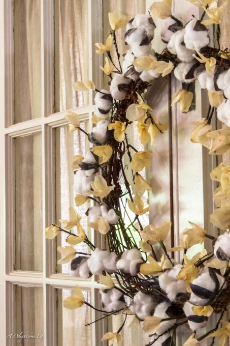 DIY Cotton Boll Wreath