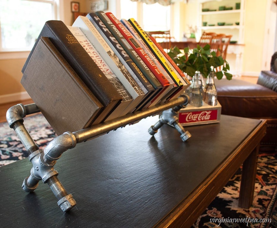 Diy Industrial Pipe Bookshelf Sweet Pea