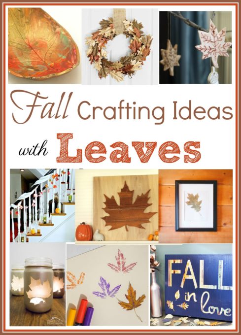 Fall Crafting Ideas with Leaves - Get ideas for crafts that you can make for your home featuring leaves. virginiasweetpea.com