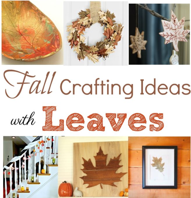 Fall Crafting Ideas with Leaves - Get ideas for leaf inspired craft projects that you can make for your home. virginiasweetpea.com