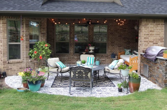 How to Stencil a Patio