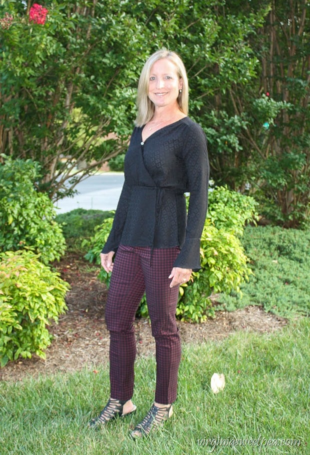 Stitch Fix Review - September-2017 - Honey Punch Paron Bell Sleeve Wrap Top - virginiasweetpea.com