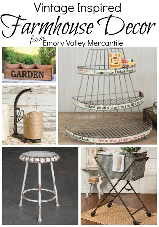 Vintage Inspired Farmhouse Decor from Emory Valley Mercantile - virginiasweetpea.com