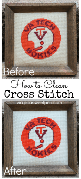 How to Clean a Cross Stitch Needlework - virginiasweetpea.com