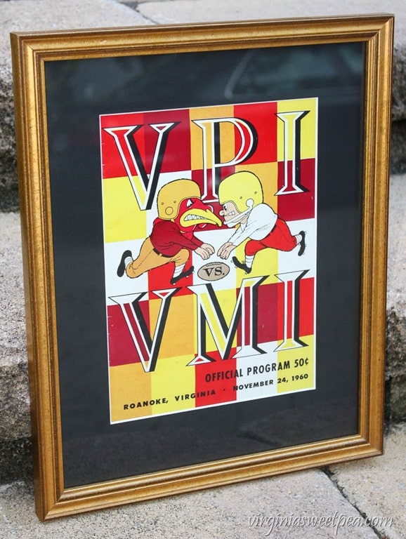 VPI vs VMI Football Program from November 24, 1960 - virginiasweetpea.com