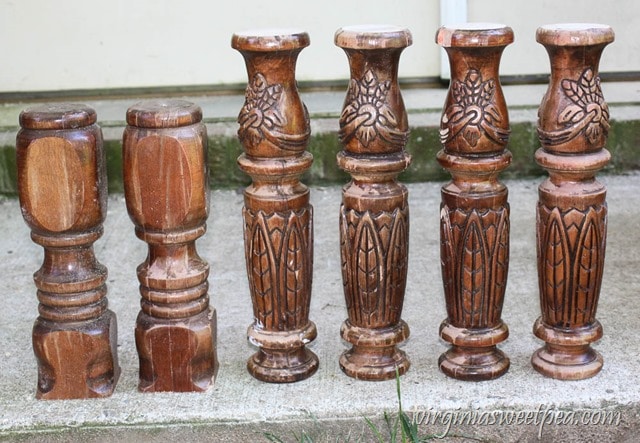 How to Make Candlesticks from Bedposts - A step-by-step tutorial - virginiasweetpea.com