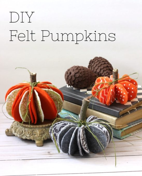 Easy DIY Felt Pumpkins