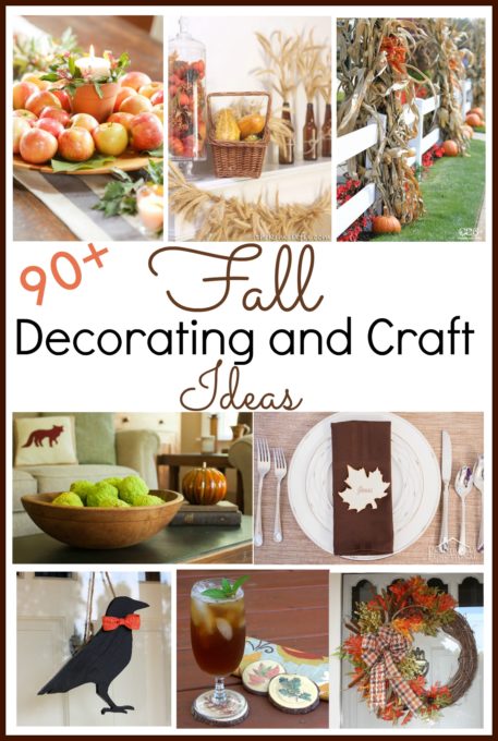 Fall Decorating and Craft Ideas - Get over 90 ideas for decorating your home inside and outside for fall. virginiasweetpea.com