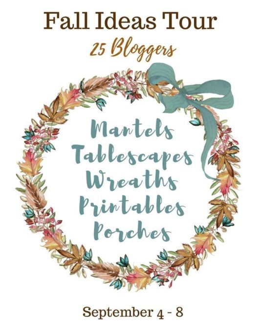 Fall Ideas Tour - 25 Bloggers Share Ideas for Decorating Your Home for Fall