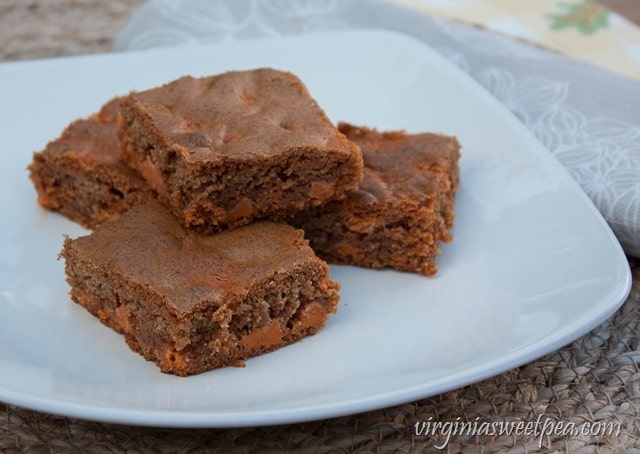 Cinnamon bar cookie with salted caramel baking chips