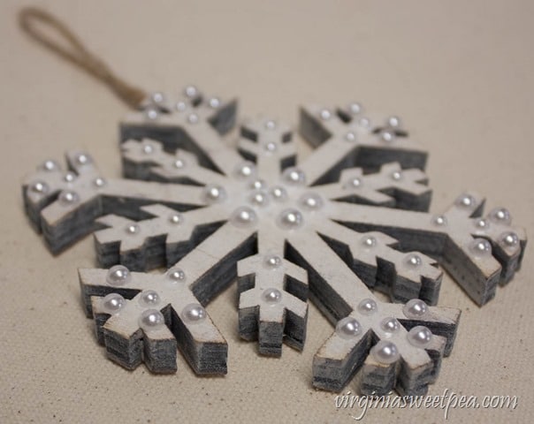 How to Make a Sparkling Snowflake Christmas Ornament