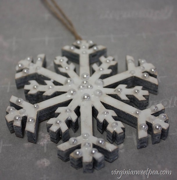How to Make a Sparkling Snowflake Christmas Ornament