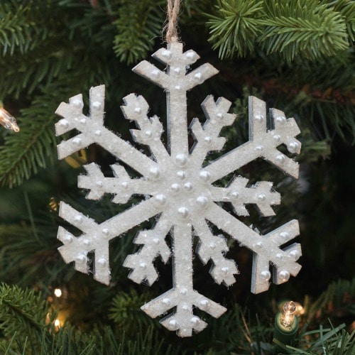 Sparkling Snowflake Christmas Ornament