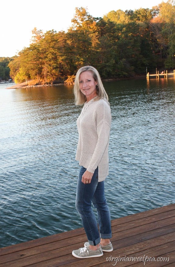 Stitch Fix Review for October 2017 - RD Style Huggins Cable Knit Detail Pullover - virginiasweetpea.com