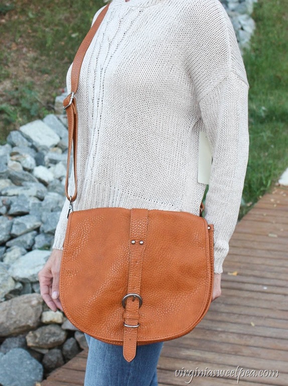 Stitch Fix Review for October 2017 - Linea Pelle Avalonne Saddle Crossbody - virginiasweetpea.com