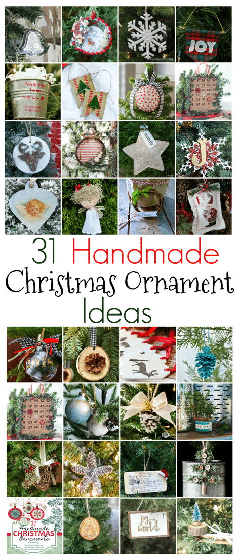 31 Handmade Christmas Ornament Ideas - Get 31 Ideas for Ornaments to Make for Your Christmas Tree. virginiasweetpea.com