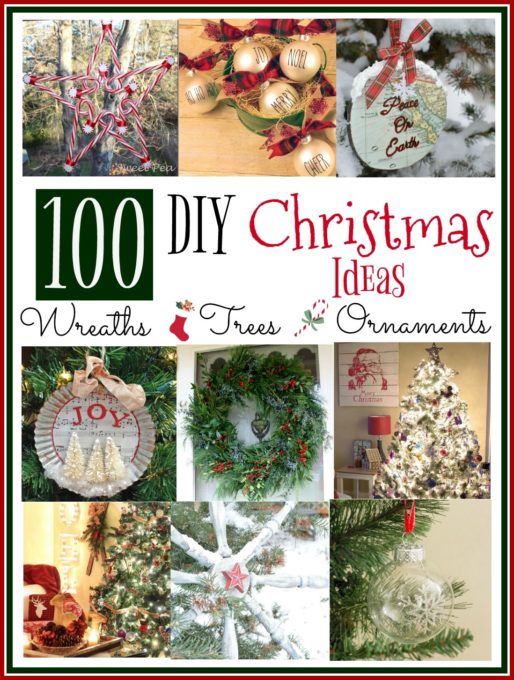 100 DIY Christmas Ideas for Trees, Wreaths, and Ornaments - Get ideas for your Christmas decor. virginiasweetpea.com