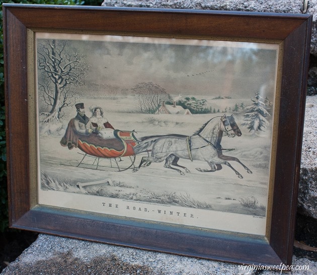 Currier and Ives "The Road - Winter" Lithograph - virginiasweetpea.com