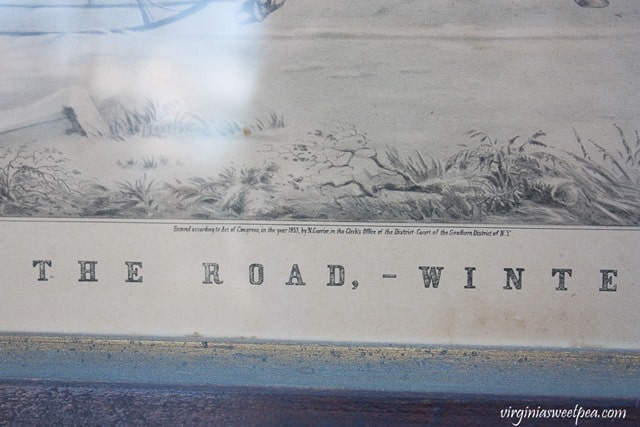 Currier and Ives "The Road - Winter" Lithograph - virginiasweetpea.com