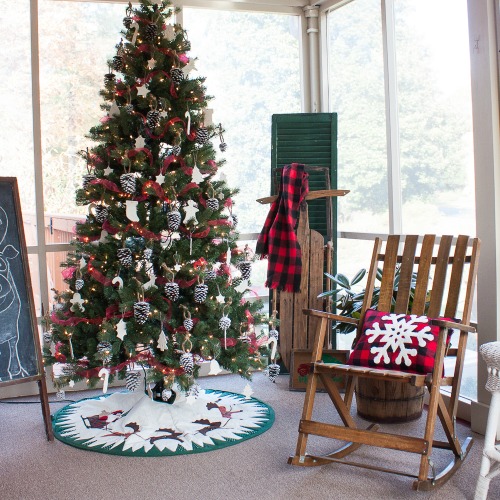 Christmas Tree on the Porch