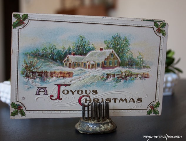 Vintage Christmas Post Card - virginiasweetpea.com