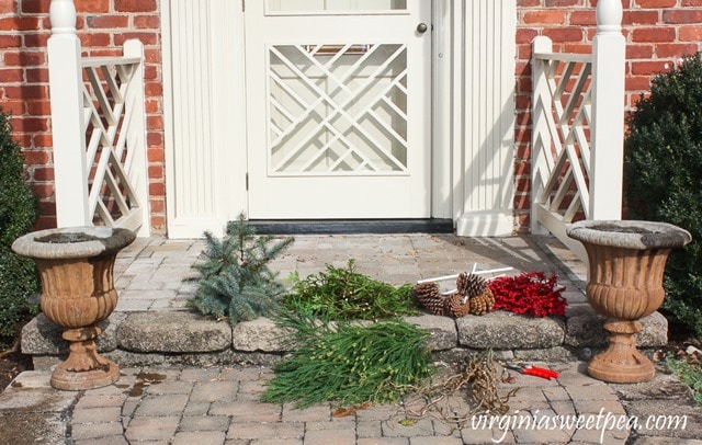 DIY Christmas Outdoor Planters - Supplies Needed