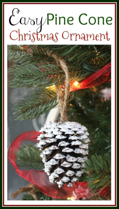 Easy Pine Cone Ornaments