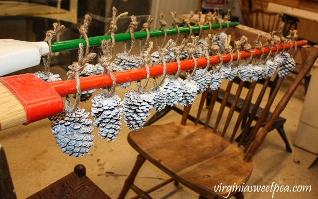 How to Make Pine Cone Christmas Tree Ornaments - virginiasweetpea.com