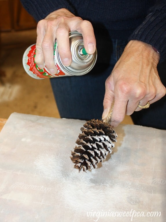 How to Make Pine Cone Christmas Tree Ornaments - virginiasweetpea.com