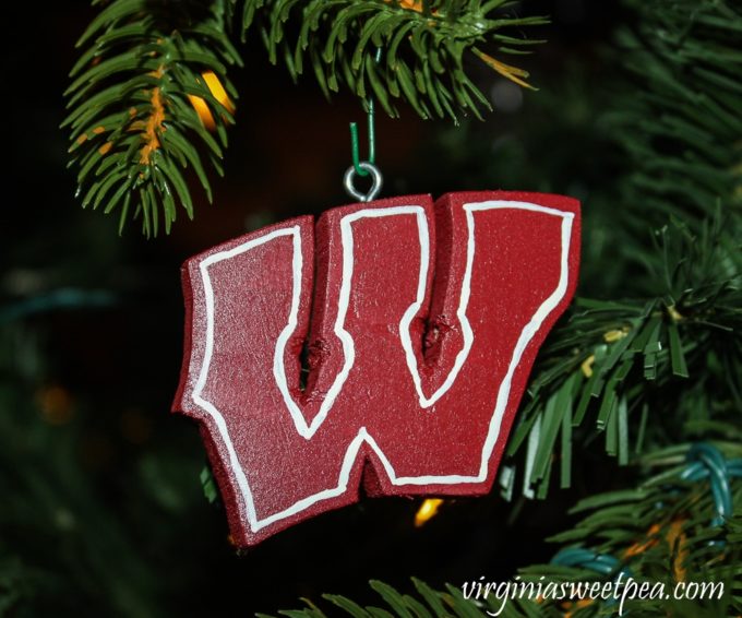 Handmade Wisconsin Ornament - virginiasweetpea.com