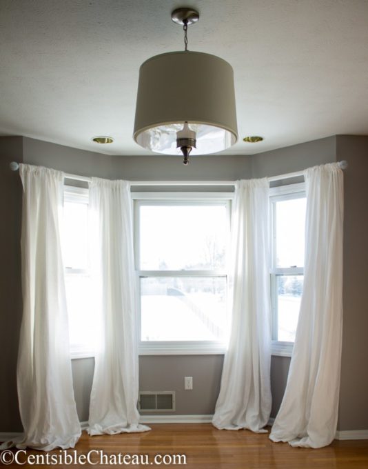 How to Make Bay Window Curtain Rods