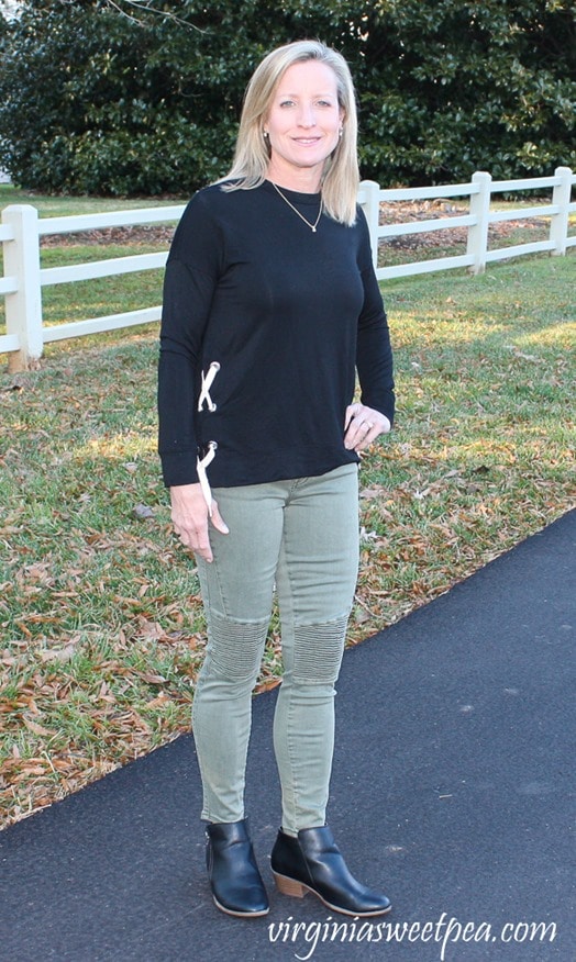 Stitch Fix Review - January 2018 - Pistola Audrey Moto Detail Skinny Pant - virginiasweetpea.com