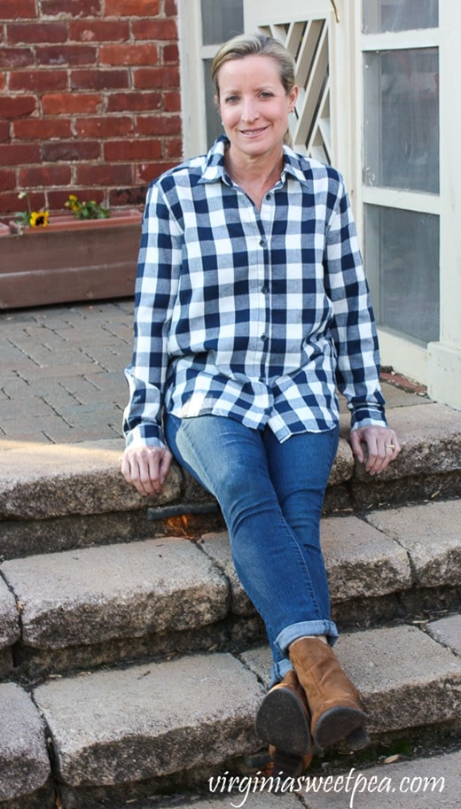 Stitch Fix Review - January 2018 - Statement Agata Pocketed Flannel Shirt - virginiasweetpea.com