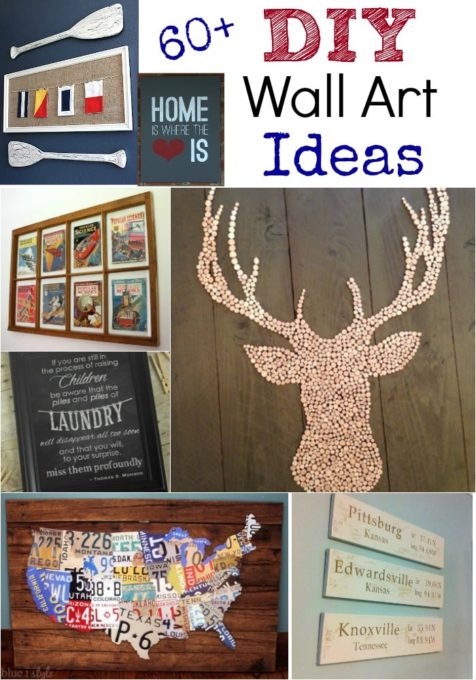 DIY Wall Art Ideas - Get ideas for wall art that you can make for your home.