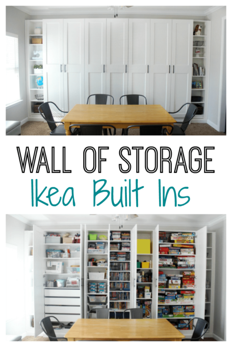 DIY Ikea Built-in Storage Wall