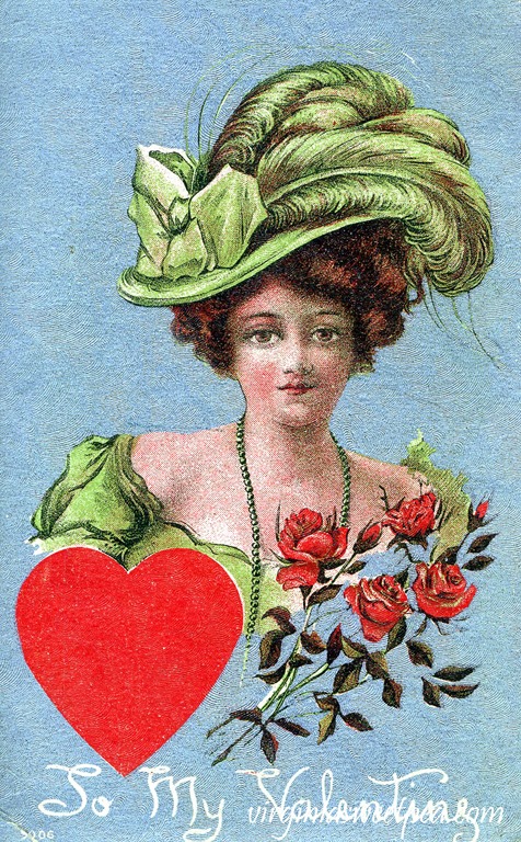 20 Free Printable Vintage Valentine Cards and Postcards - Picture