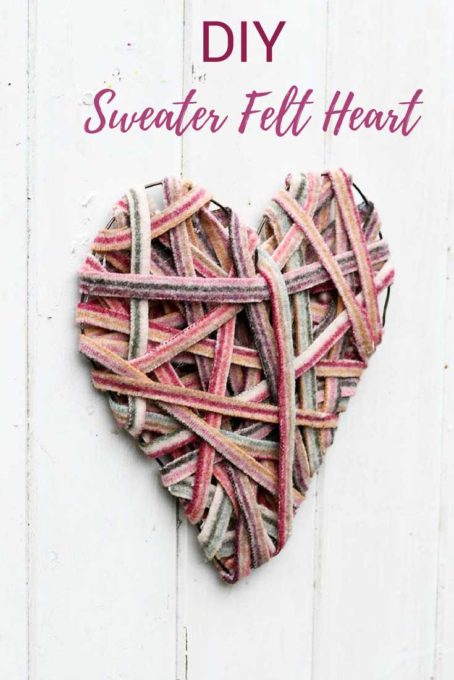 DIY Sweater Felt Heart