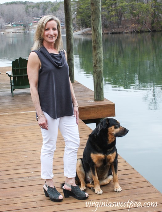 Stitch Fix Review for March 2018 -Le Lis Yeaton Cowl Neck Knit Top - virginiasweetpea.com #stitchfix #stitchfixreview #fashion #fashionover40