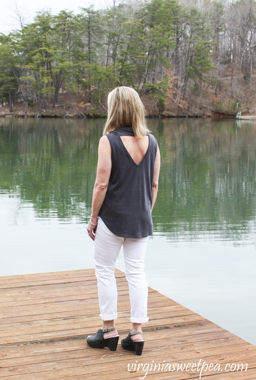 Stitch Fix Review for March 2018 -Le Lis Yeaton Cowl Neck Knit Top - virginiasweetpea.com #stitchfix #stitchfixreview #fashion #fashionover40