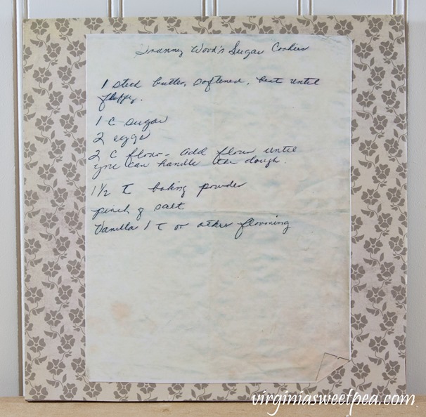 Granny Wood's Sugar Cookie Recipe