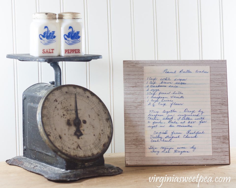 Kitchen Art Using Vintage Recipes