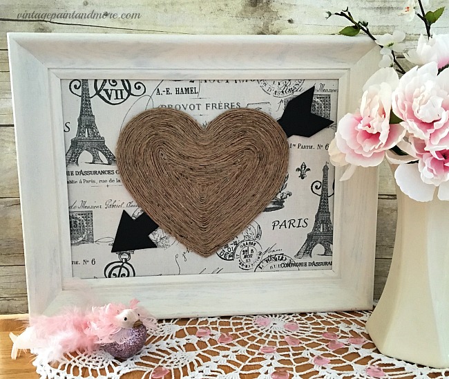 Vintage Valentine Heart Wall Art