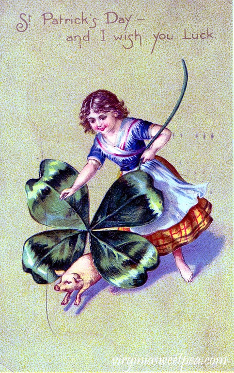 Vintage St. Patrick's Day Postcard - virginiasweetpea.com